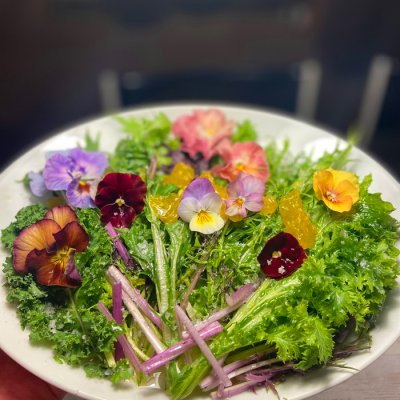 食用花与沙拉