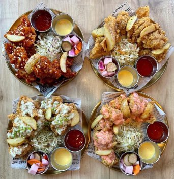 种类丰富的炸鸡